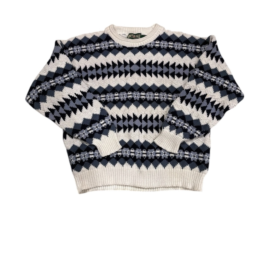 Vintage 90s American Eagle Outfitters Women's Fair Isle Sweater - Size L
